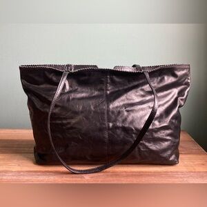 Latico Carmen Black Leather Tote Bag